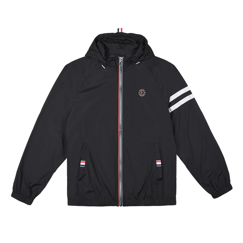 雷迪波尔男装防晒服春夏新品连帽纯色薄款皮肤衣休闲夹克外套