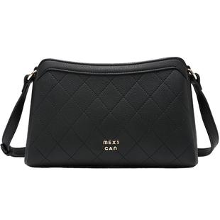 稻草人包包菱格休闲单肩斜挎包2026新款潮百搭时尚单肩女士小方包