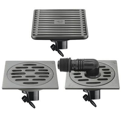 潜水艇防臭地漏枪灰色304不锈钢