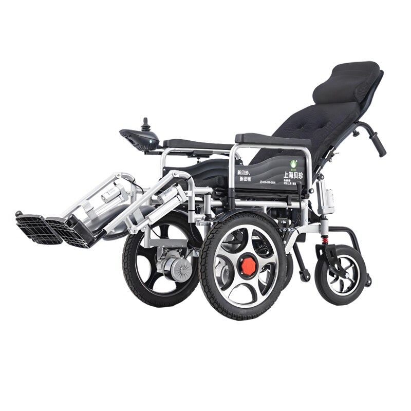 贝珍电动轮椅大前轮智能全自动折叠越障躺专用残疾人老年人代步车