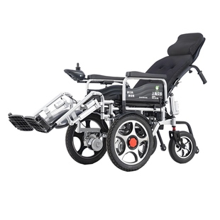 贝珍电动轮椅大前轮智能全自动折叠越障躺专用残疾人老年人代步车