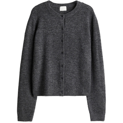 HM女装毛针织衫冬季打底衫内搭慵懒风气质感毛衣1246581