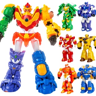 星原小宝2之神勇V5队变形玩具机器人金刚全套装星元新源合体机甲