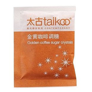 太古金黄咖啡调糖包咖啡伴侣方糖块黄糖包小包装白砂糖包5g*50包