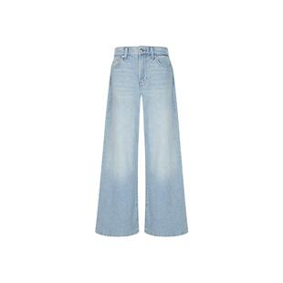 【免费改裤】【邝玲玲同款】CK Jeans26春夏女浅色宽松阔腿牛仔裤