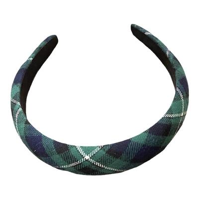 时尚复古韩版BM学院经典复古格纹海绵发箍法式网红港风百搭头箍女