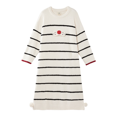 半边绒睡裙yso休闲秋冬