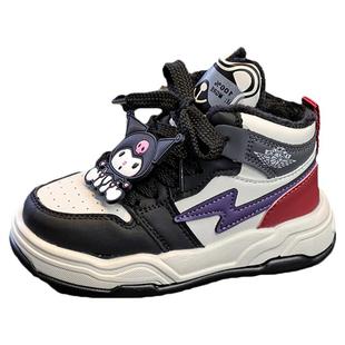 官网C&K女童二棉鞋2025冬季新款儿童高帮加绒运动鞋女孩卡通板鞋