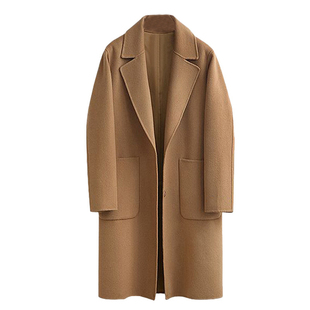 2025春秋加肥加大码女装毛呢外套胖MM220斤小个子加厚过膝呢大衣