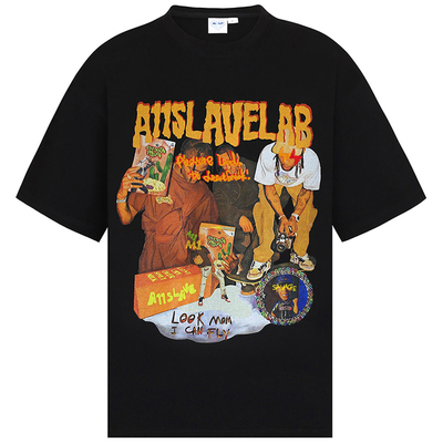 KTDA嘻哈歌手高街宽松圆领情侣款