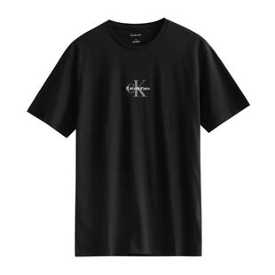 【自营】Calvin Klein/凯文克莱男士百搭休闲圆领短袖T恤夏季上衣