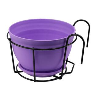 阳台花架挂式露台栏杆置物铁艺架子多肉绿植盆栽壁挂花盆挂架悬挂