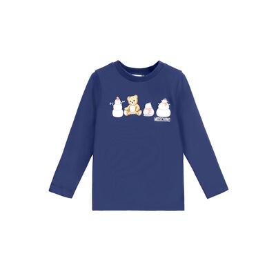 【礼物】Moschino/莫斯奇诺 儿童Teddy Bear印花长袖T恤