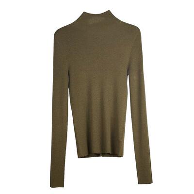 谜底高领针织衫冬季新品极简风亲肤百搭修身打底衫244MZ1931