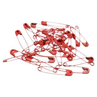 10个20个30个红色别针结婚大红色新娘胸花包袱别针安全别针固定