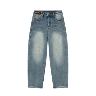 加绒加厚秋冬季弹力高腰牛仔裤女梨形身材九分裤子休闲风复古浅蓝