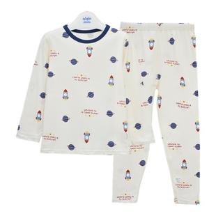 红豆儿童秋衣套装女童秋衣秋裤男童内衣纯棉打底保暖棉毛衫睡衣