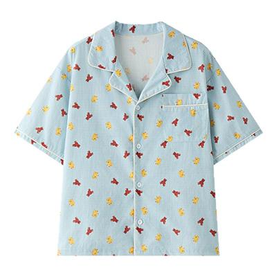 虾酱麻麻纯棉满印卡通家居服套装