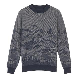 鹿王羊绒衫男士圆领时尚套头修身商务保暖长袖毛衣针织衫秋冬新款