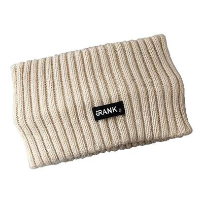 2025女款秋冬季针织发带女头巾毛线帽子月子产后头套运动黑色冷帽