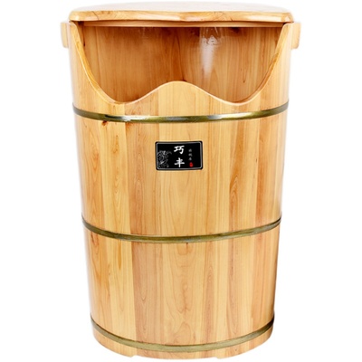 实木泡脚高深桶过膝盖家用熏蒸桶