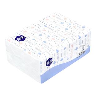 漫花抽纸300张纸巾餐巾纸卫生纸厕纸面巾纸抽擦手家用1提6包装