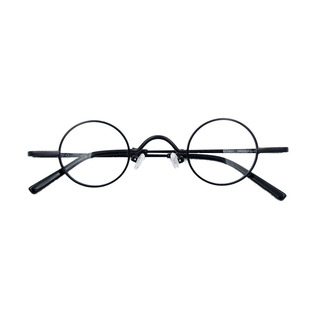超小圆框眼镜架轻薄高度女近视复古圆形约翰列侬平光眼镜男潮文艺
