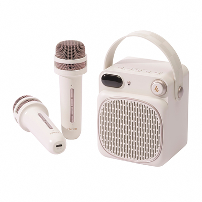 漫步者PP203S蓝牙音响话筒一体麦克风儿童家用音箱唱歌无线ktv