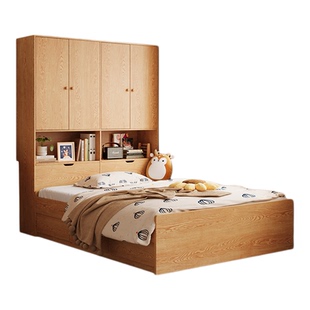 低床头儿童床可收纳榻榻米储物床无床头小卧室一米二床青少年床