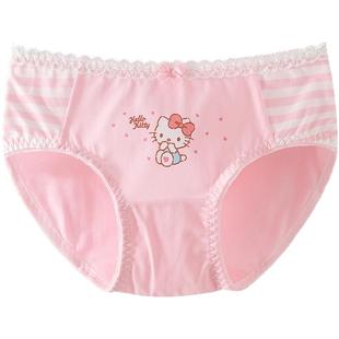 女童内裤纯棉凯蒂猫女孩三角裤玉桂狗儿童短裤透气抗菌中大童底裤