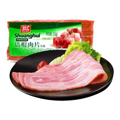 双汇培根肉片早餐三明治