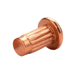 紫铜铆钉标牌铆钉GB827滚花铆钉半圆铆钉滚花铭牌实心铆钉M2M3M4