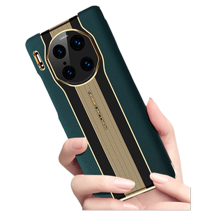 适用华为mate30pro手机壳真皮新款秒变mate30硬壳超薄无边框保护套男款30epro全包mt30外壳后盖por简约新魅特