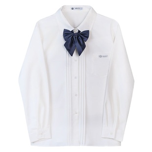 车厘子jk制服裙日系学院基础款衬衫短长袖原创百搭风琴褶白衬衣女