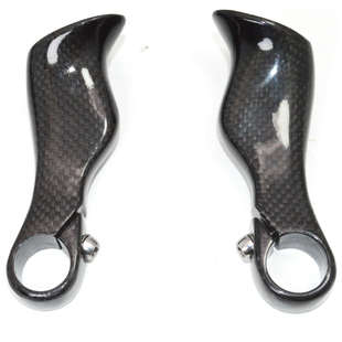 T800全碳纤维山地自行车车把小副把手牛角把超轻89g