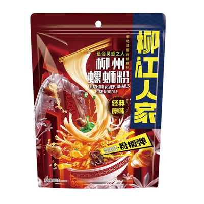 柳江人家柳州螺蛳粉228g小食量袋装水煮型宵夜螺狮粉广西特产米粉