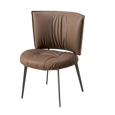 全友家居意式轻奢生态皮软包餐椅