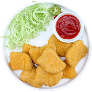 素一食品 放牛吃草素麦克鸡块炸鸡腿排 素食佛家纯素豆制品素肉菜