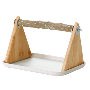 鹦鹉花椒木站架磨爪定点排便桌面训练鸟站架子玄凤小太阳用品大全