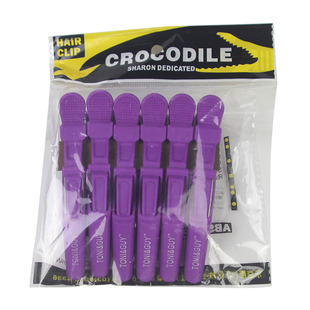 美发专用鳄鱼夹大号发夹磨砂好质量鱼嘴边夹夹鸭嘴夹刘海一字夹店