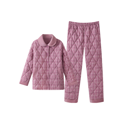 三枪女士三层夹棉加厚保暖睡衣