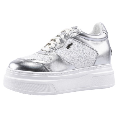 艾今25新款9cm增高时尚亮片板鞋