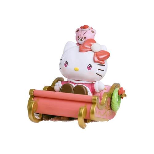 正版TOPTOY三丽鸥家族冬日雪橇队盲盒圣诞节潮玩礼物可爱手办摆件