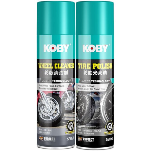 KOBY轮毂清洗剂摩托车钢圈清洁保养洗车用品强力去污铁粉氧化翻新