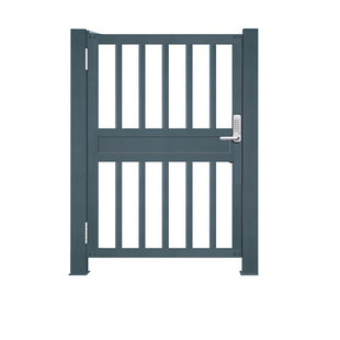 铝合金入户花园 别墅庭院门 单双开侧小门禁密码刷卡自动电动大门