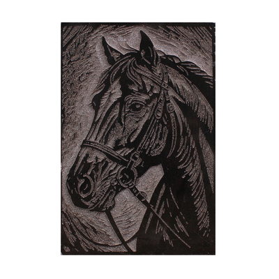 十二生肖之午马新年马年版画本命年非遗手工拓印研学拓片拓版拓板