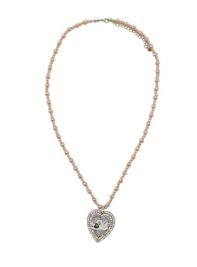 高级感爱心小猫吊坠项链女