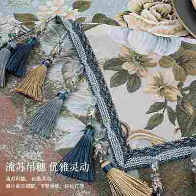 欧式桌布高端奢华高级感新款餐桌奢轻茶几2025布艺家用客厅长方形