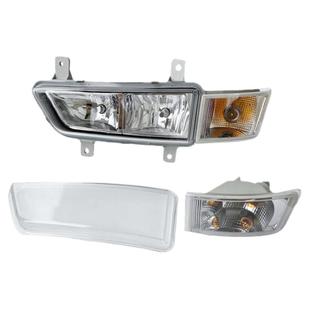 适用解放新款J6P配件领航版J6P2.0防雾灯前雾灯玻璃罩及转向灯