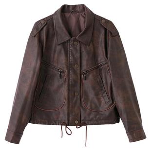超火高端皮衣外套女新款海宁真皮绵羊皮夹克今年短款流行上衣爆款